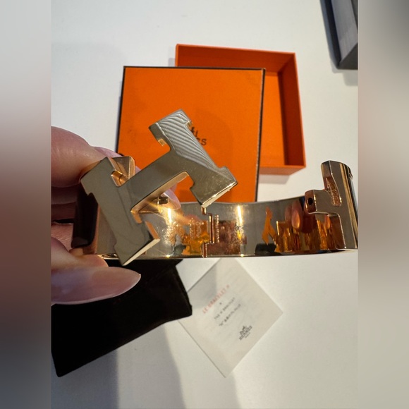 Hermes Gold and Black Bracelet - Picture 13 of 14